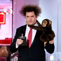 Le magicien et humoriste Eric Antoine dans l'émission «Vivement Dimanche» au Pavillon Gabriel le 25 mars 2015 à Paris