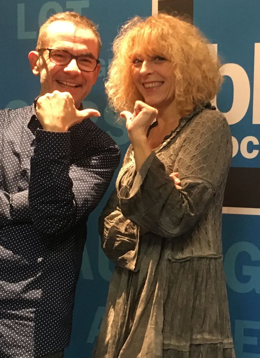 Franck Langlois et Joce dans nos studios.