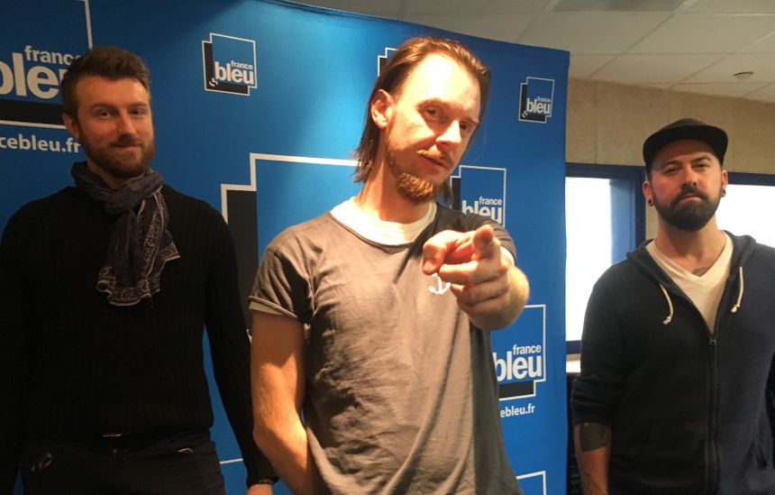 Miègeville et ses musiciens dans nos studios.