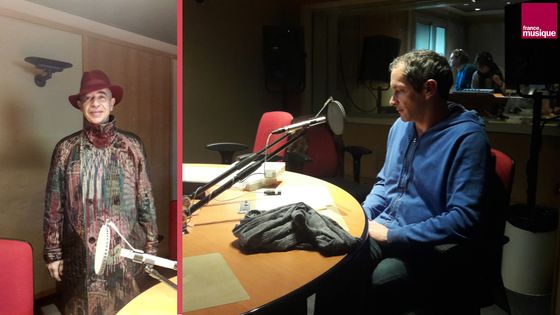 Jean-Jacques Birgé et Erwan Keravec au studio 151 ©Radio France - Soizic Noël