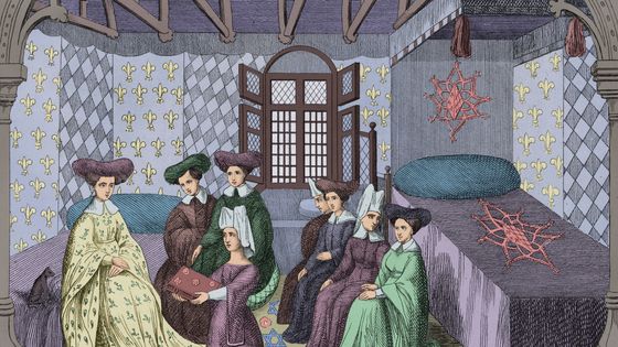Christine de Pizan offrant ses Épîtres du Débat sur le Roman de la Rose à la reine de France Isabeau de Bavière. ©Getty - DEA / BIBLIOTECA AMBROSIANA