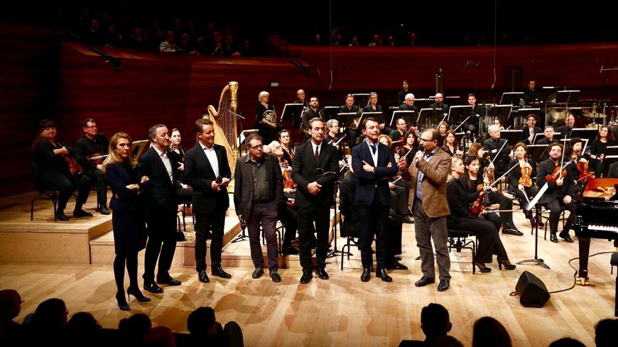 Remise du prix d'honneur France Musique-Sacem à Alexandre Desplat