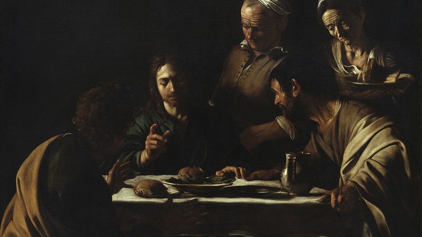 Michelangelo Merisi, dit Caravage, "Le Souper à Emmaüs" (© Pinacoteca di Brer)