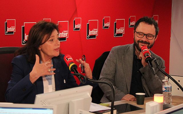 Eva Bettan et Riad Sattouf, président du jury du prix du Livre Inter