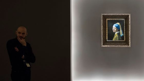 Une exposition en Italie en 2014 montre l’oeuvre "La Jeune Fille à la perle" de Vermeer auquel Jacques Darriulat a consacré un essai ©Getty - Marco Secchi