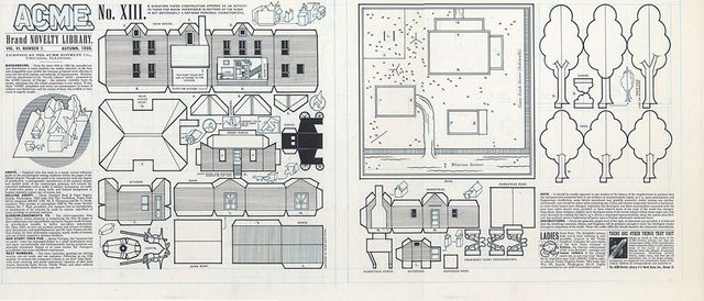 Planche d'Acme de Chris Ware présenté à la Galerie Martel en 2018