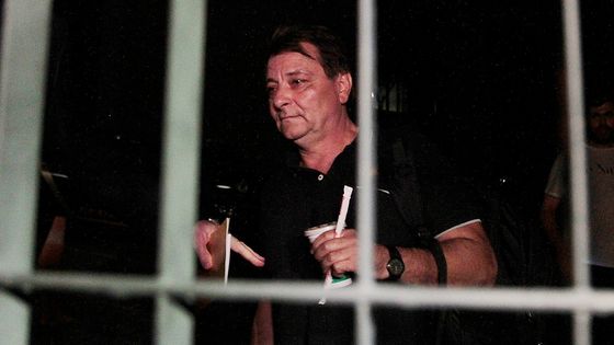 Photo de Cesare Battisti prise à Sao Paulo au Brésil le 13 mars 2015. ©AFP - REGINALDO CASTRO