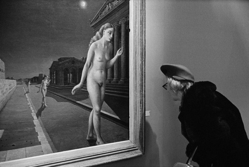 Exposition Peintres de l’imaginaire, Symbolistes et surréalistes belges, peinture de Paul Delvaux, Grand Palais, Paris, avril 1972