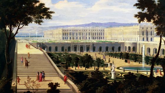 Jean Baptiste Martin & Etienne Allegrain, L'Orangerie du Château de Versailles (1695) ©Getty - De Agostini Picture Library