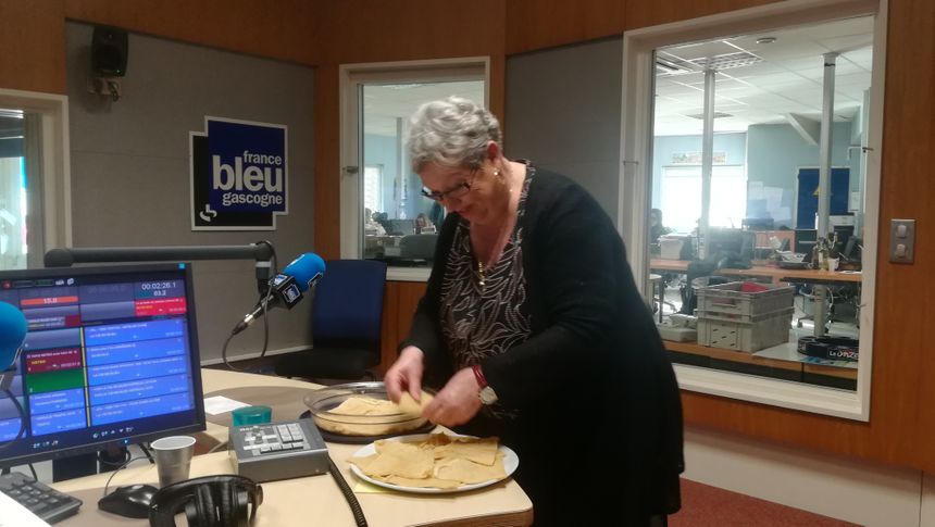 Rosa de Haut Mauco et ses crêpes de la chandeleur !