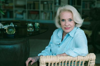 La comédienne Micheline Presle chez elle en mai 2000 La comédienne Micheline Presle chez elle en mai 2000