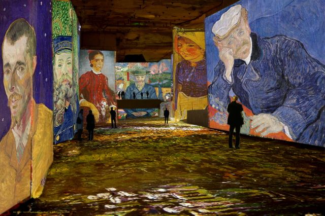 Simulation Van Gogh, la nuit étoilée