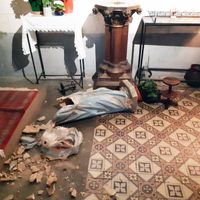 L'église Saint-Nicolas de Houilles (dans les Yvelines) a été dégradée trois fois en dix jours. Le 4 février dernier, une statue de Vierge à l’enfant a notamment été brisée et est irréparable