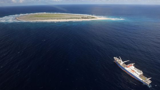 En 1761, le bateau "L’Utile" échoue sur un îlot de sable à l’Est de Madagascar avec, à son bord, 310 personnes (équipage et esclaves)… ©AFP - RICHARD BOUHET