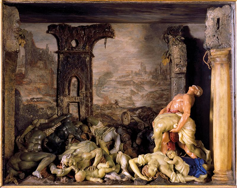 La peste de Gaetano Zumbo (œuvre en cire réalisée à la fin du 17e siècle)