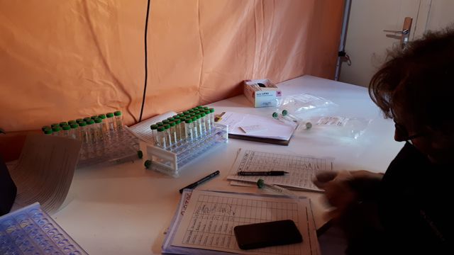 Prélèvement d'urine en Ariège