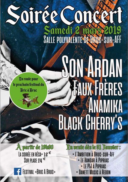 Soirée concert à Bruc sur Aff