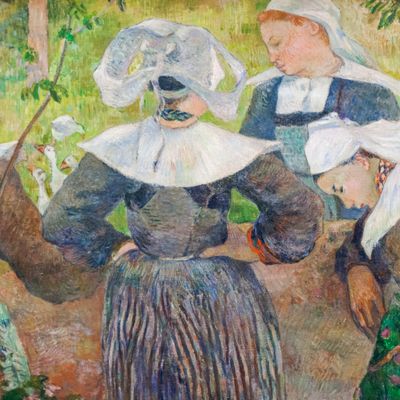 "Quatre bretonnes" de Paul Gauguin, 1886, huile sur toile. Nouvelle Pinacothèque de Munich (Bavière, Allemagne)
