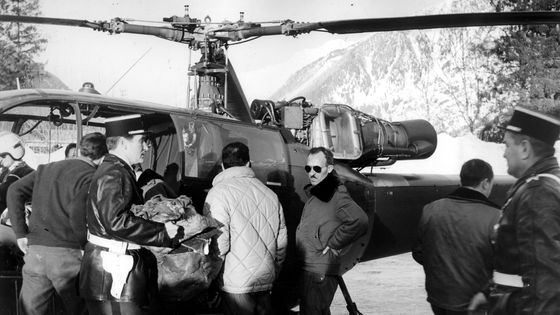Chamonix le 24 janvier 1966, crash du Boeing 707 d'Air India sur le Mont Blanc . ©Maxppp - PHOTOPQR/LE DAUPHINE LIBERE/Archives