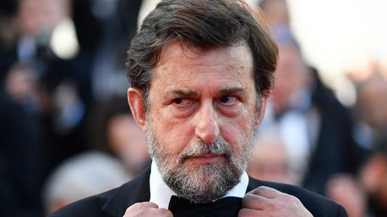 Le réalisateur, scénariste et acteur, Nanni Moretti le 23 mai 2017 pendant le Festival de Cannes. ©AFP - Alberto PIZZOLI