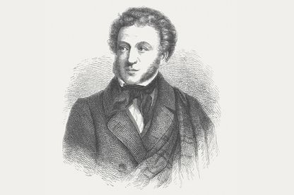 Gravure représentant Alexander Pouchkine (1799 - 1837), publiée en 1882 Gravure représentant Alexander Pouchkine (1799 - 1837), publiée en 1882