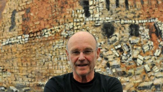 A. Kiefer devant "Der fruchtbare Halbmond" (2009), 5 oct. 2011, Museum Frieder Burda, Baden-Baden• - ROLF HAID / DPA / AFP - AFP