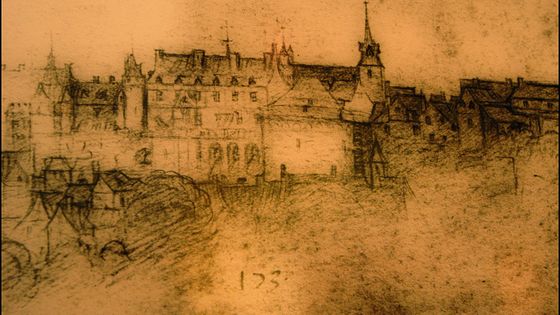 Le château d'Amboise dessiné par Léonard de Vinci depuis sa chambre du Clos Lucé ©Getty - Xavier ROSSI