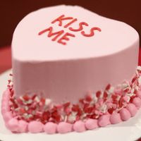 Gâteau de Saint-Valentin.