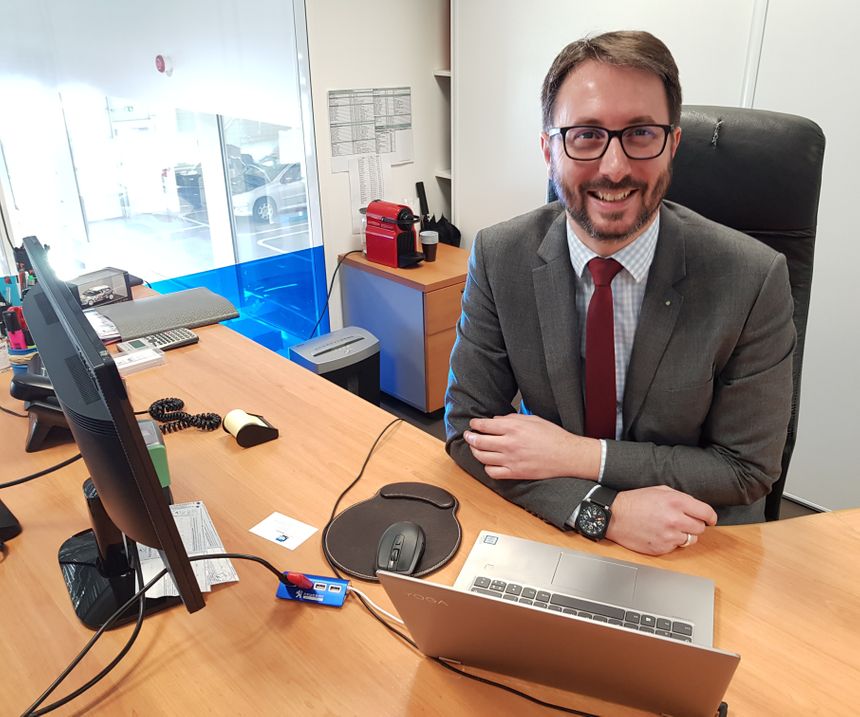 Romain Moulon le directeur des 2 sites Peugeot à Limoges (Nord et sud)