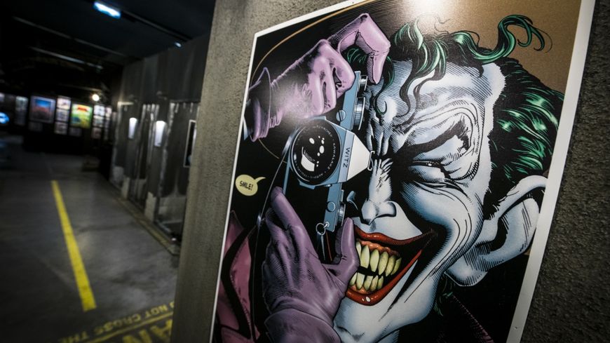 Exposition Batman 80 ans, L'Alpha Médiathèque au Festival BD d'Angoulême 2019.