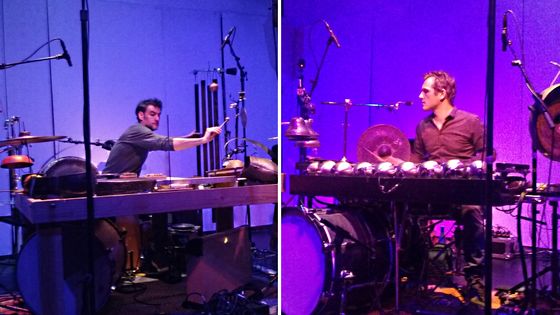 Sylvain Lemêtre et Benjamin Flament à l'Atelier du Plateau ©Radio France - Anne Montaron