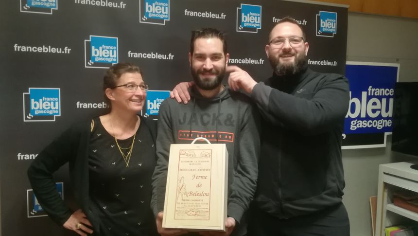 Valérie Legrand, Jérôme notre auditeur et Grégory Chevalier