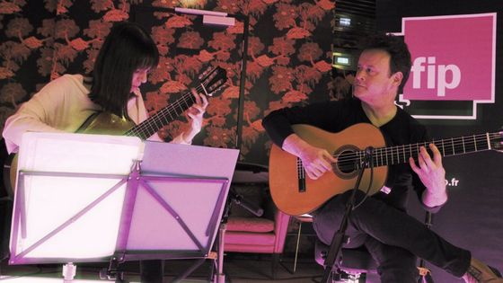 Sylvain Luc et Marylise Florid au Bel Air le 18 février 2019 | RF / Balci ©Radio France