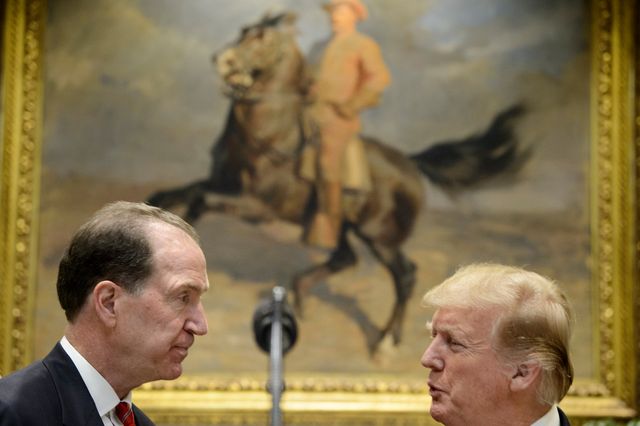 Donald Trump et son candidat David Malpass