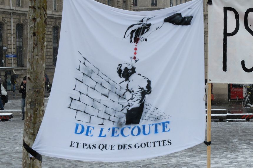 Manifestation du 22 janvier 2019, pour un "Printemps de la Psychiatrie", Paris.
