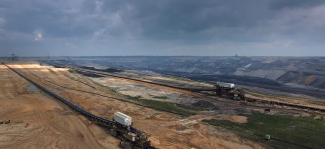 Site d'extraction de lignite de RWE en Allemagne