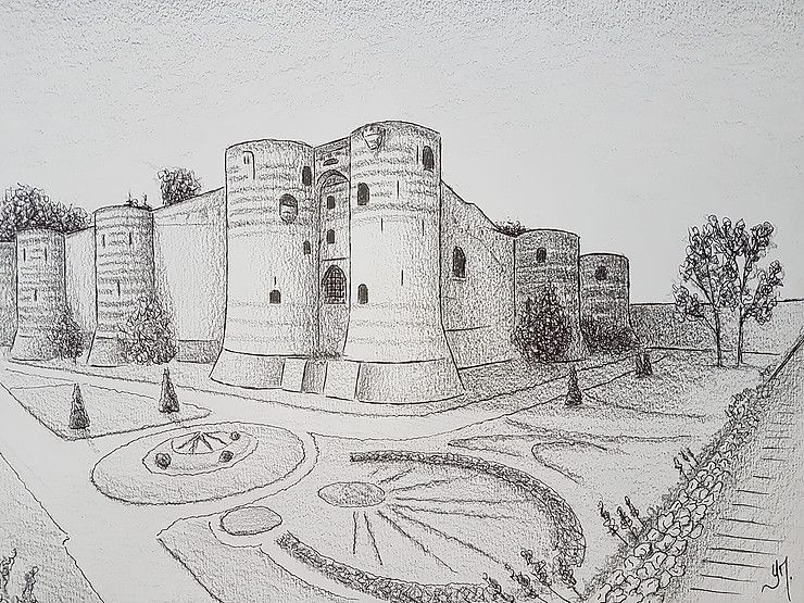 Le château d'Angers dessiné par Yann Messence