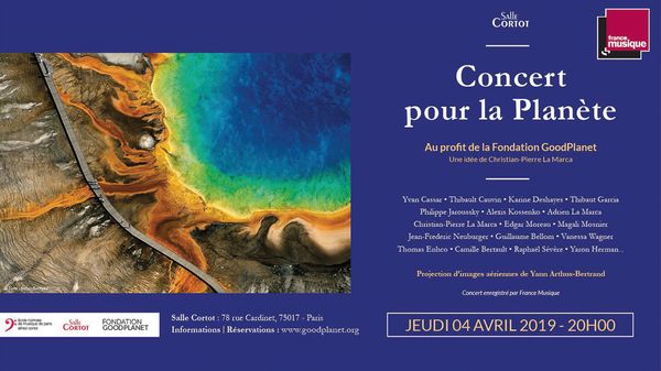 "Concert pour la Planète" jeudi 4 avril à la Salle Cortot