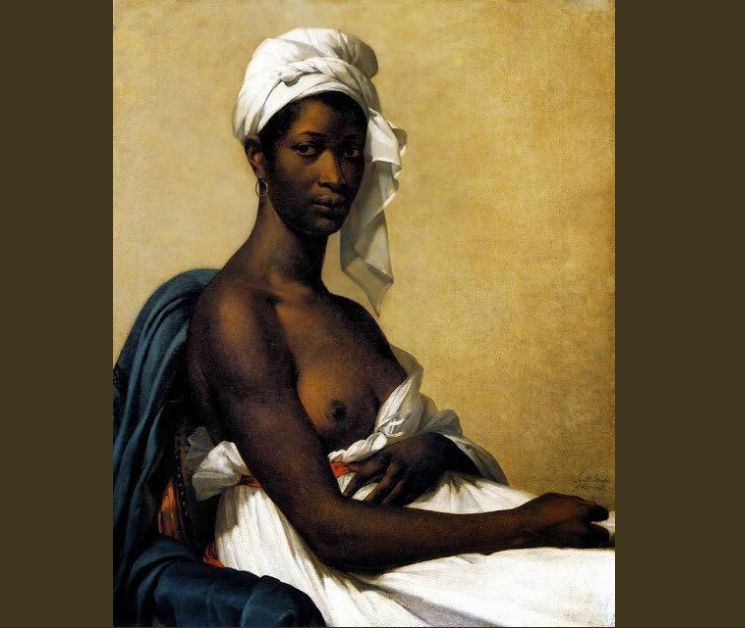 Portrait d'une femme noire par Marie-Guillemine Benoist en 1800