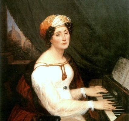 "Szymanowska au piano" par Aleksander Kokular cc /1825, Maria Szymanowska publie son nocturne pour piano "Murmure" / Musicopolis