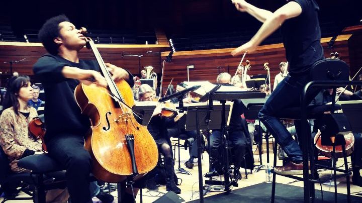 Sheku Kanneh-Mason et Santtu-Matias Rouvali en répétitions le matin du vendredi 08 février 2019 - Auditorium de Radio France