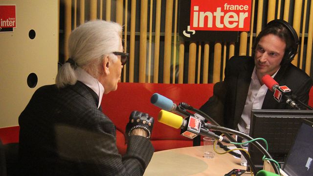 Karl Lagerfeld et François Busnel