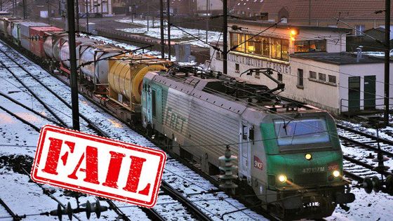 Un train de fret en 2012 ©AFP - PHILIPPE HUGUEN