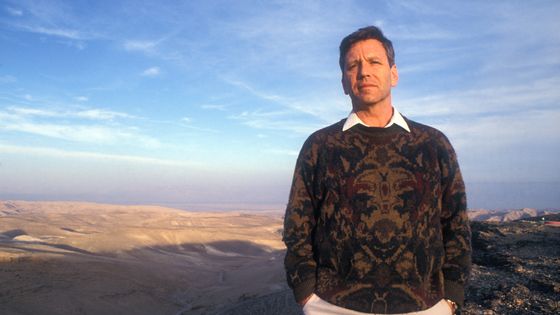 Amos Oz en Israël (1991) ©Getty - Photo by Esaias BAITEL/Gamma-Rapho via Getty Images