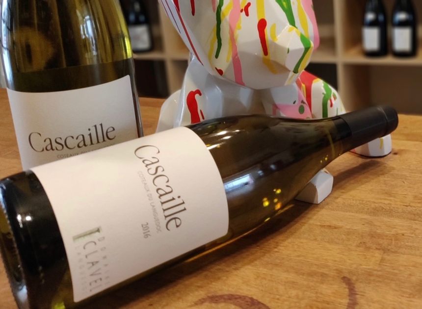 La cuvée Cascaille, c’est une petite production de vin blanc du Languedoc, sur le terroir de la Méjanelle