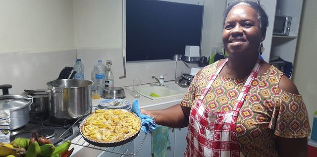 La tarte à la banane de Lidy Philetas