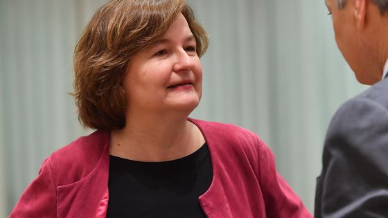 Nathalie Loiseau, ici lors des dernières réunions sur le Brexit à Bruxelles, va diriger la liste LREM aux Européennes ©AFP - EMMANUEL DUNAND / AFP