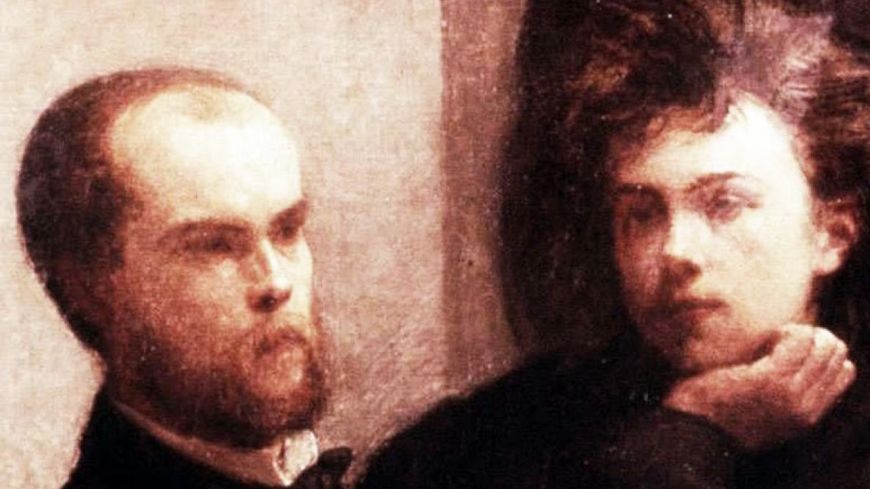 Paul Verlaine et Arthur Rimbaud, détail du "Coin de table"