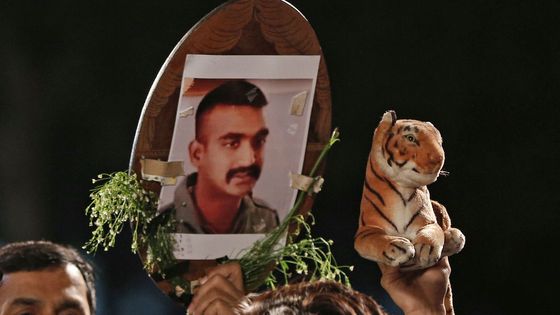 Manifestation pour le retour du capitaine de l'armée de l'air Abhinandan Varthaman ©Getty - Sanchit Khanna/Hindustan Times