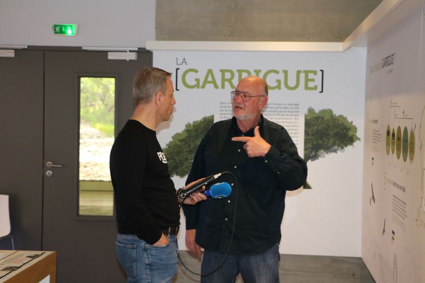 dans le Musée de la Maison des Gorges du Gardon avec Patrice Hurlin